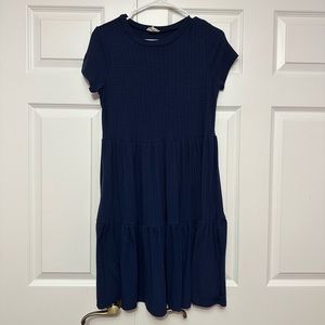 See You Monday | Navy blue flowy dress